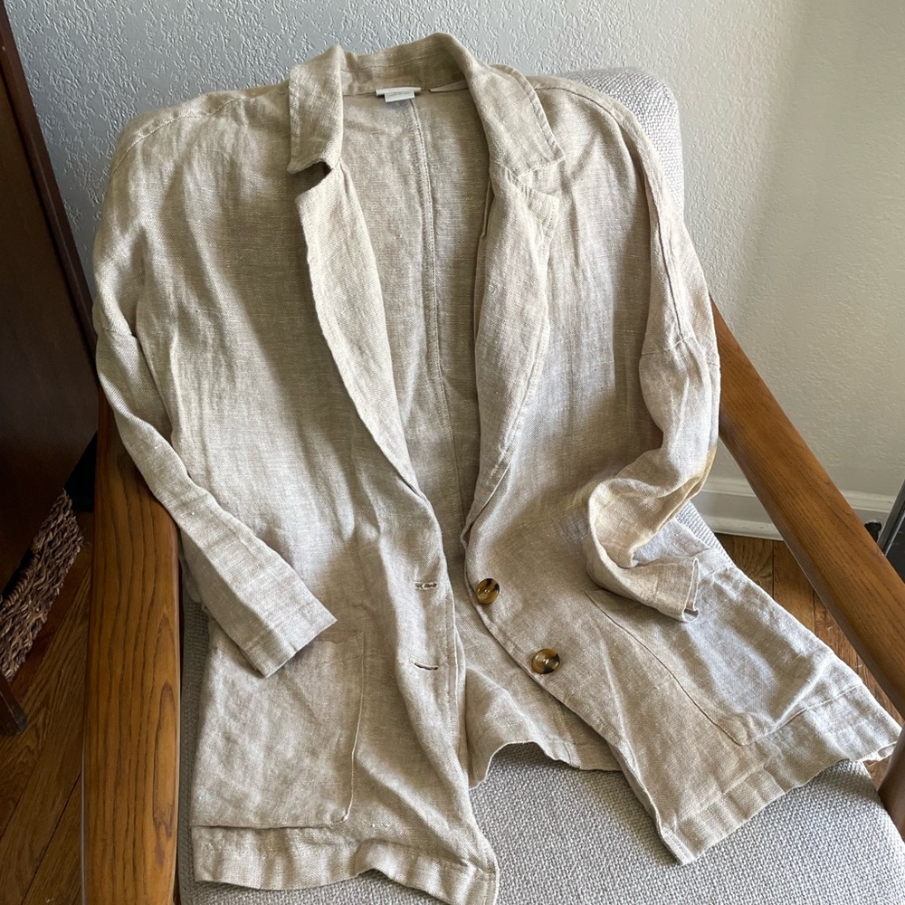 Rachel Zoe 100% linen blazer